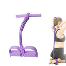 6 Tube Resistance Band Multi Function Tension Rope Fitness Bands 6 Tube Elastic Yoga Pedal Puller For Sports Exercises At Gym